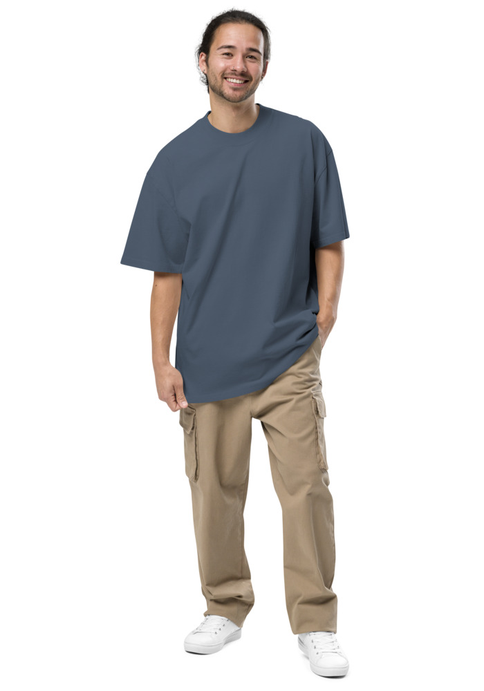 I Have Purpose Clarity — Forward on Faded Indigo AS Colour heavyweight T-shirt