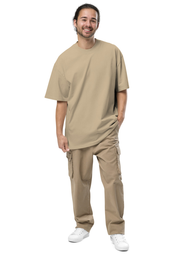 You Are Loved on Faded Khaki AS Colour heavyweight T-shirt